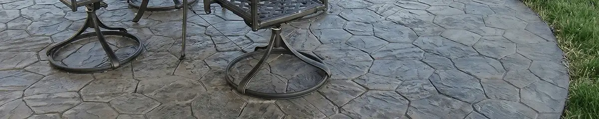 Garden relaxation area with professionally installed stone flooring in Wichita KS